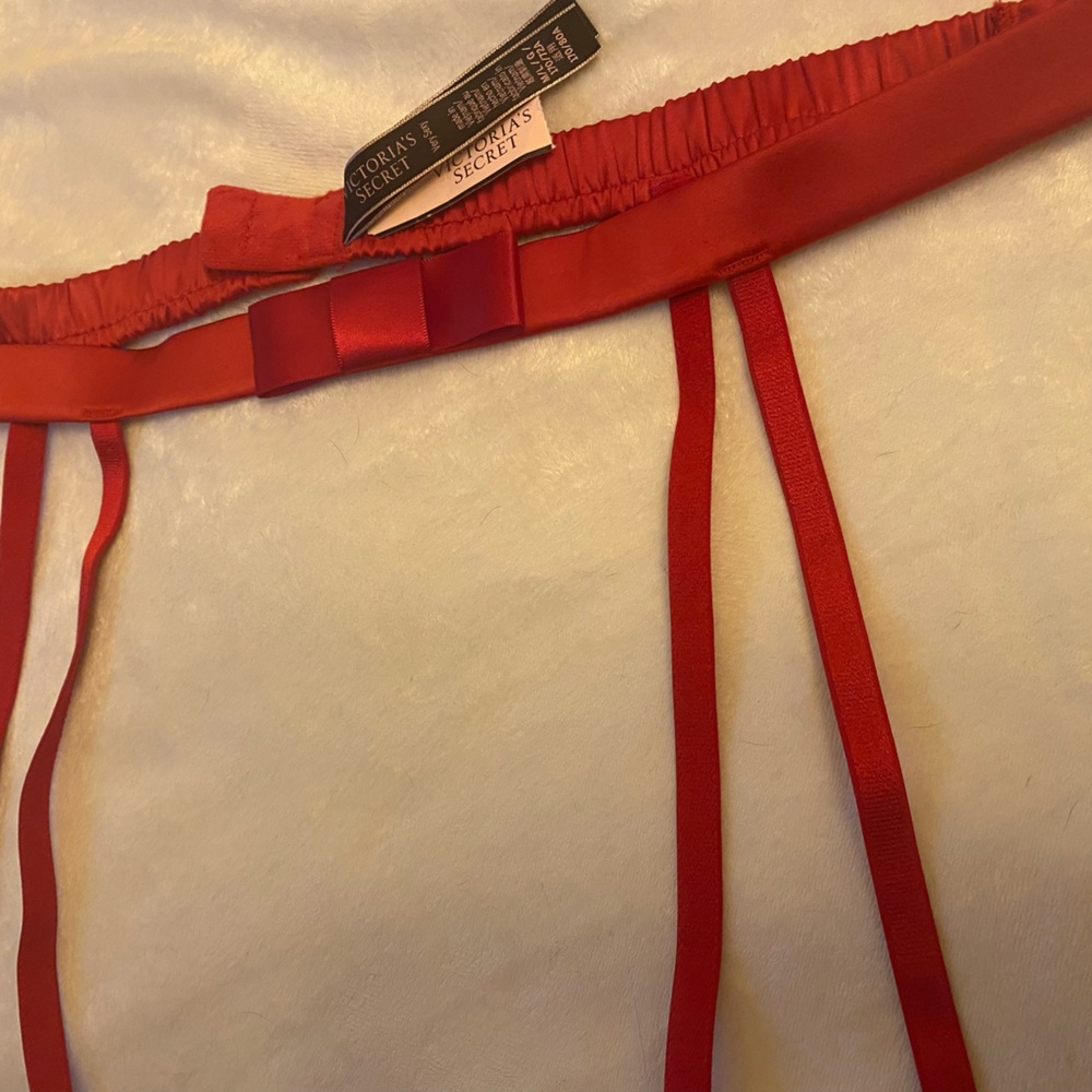 Victoria’s Secret red garter